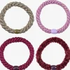 Original Hair Tie Bundle - Pink Glitter, Camo Glitter, Mulberry and Velvet Bordeaux