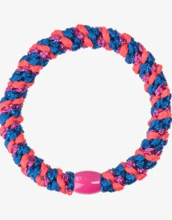 Original Hair Tie - Electric Blue and Pink Glitter