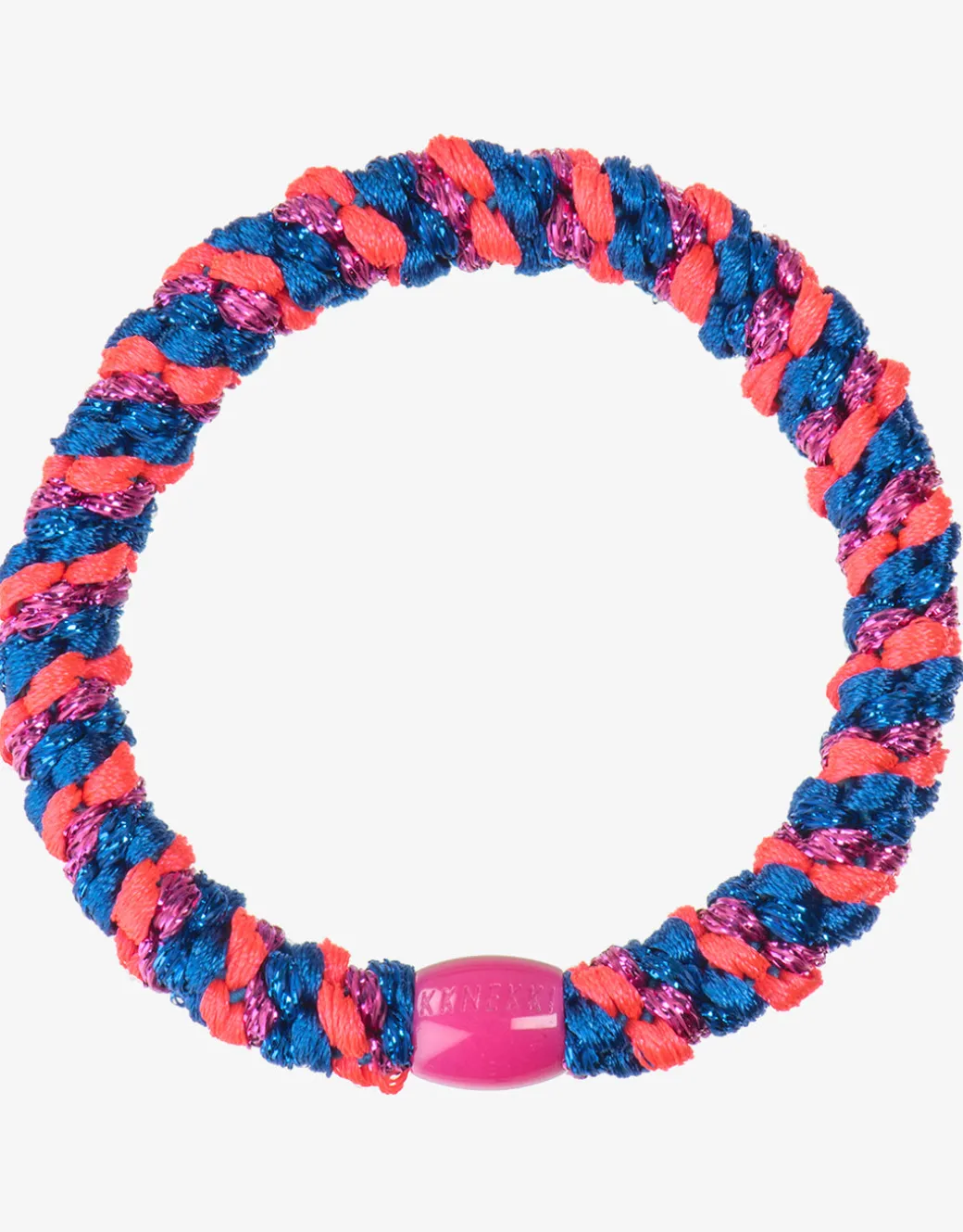 Original Hair Tie - Electric Blue and Pink Glitter