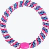 Original Hair Tie - Pink Blue and Ivory Stripe