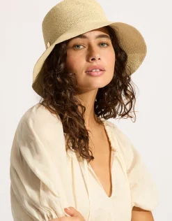 Packable Raffia Bucket Hat - Natural