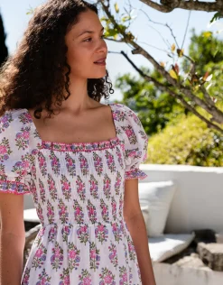 Palermo Dress - Schiffly Folk Posie
