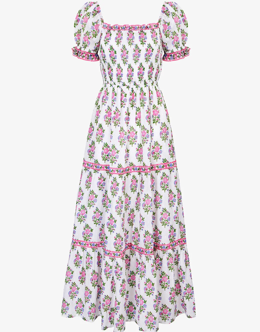 Palermo Dress - Schiffly Folk Posie