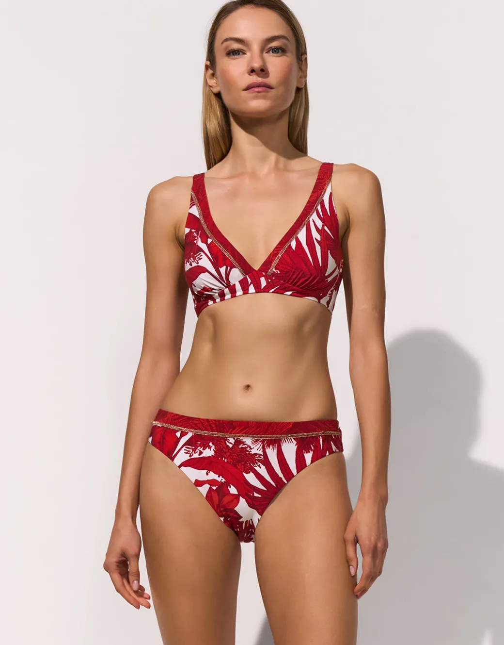 Palmaria Underwired Bikini Top - Cream Rouge