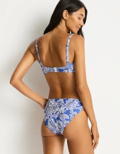 Palmera Sporty Mid Bikini Pant - Blue
