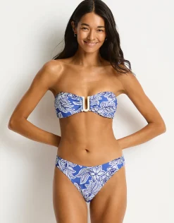 Palmera U Bar Bandeau Bikini Top - Blue