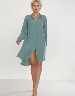 Plumage Beach Shirt - Soft Moss