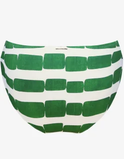 Radiance Bikini Pant - White and Clover