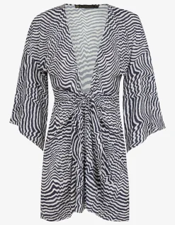 Ravine Perola Knot Short Cover Up - Stripe