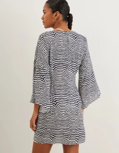 Ravine Perola Knot Short Cover Up - Stripe
