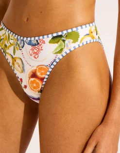 Riviera Coast High Leg Bikini Pant - White