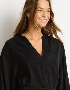 Salt Boho Shirt - Black