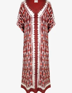 Sanguine Maxi Kaftan - Crimson