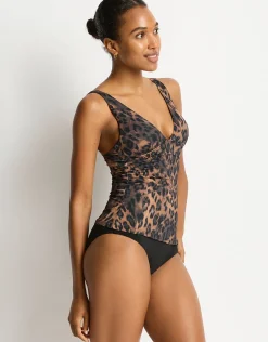 Savanna Longline Tri Tankini Top - Chocolate