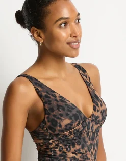 Savanna Longline Tri Tankini Top - Chocolate