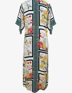 Scenery Maxi Kaftan - Monochrome Garden