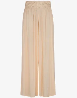 Sequin Palazzo Pants - Melon