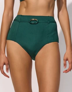 Silhouet High Waist Bikini Pant - Evolving Teal