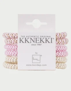 Slim Hair Tie Bundle - Pale Pastel Pinks