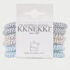 Slim Hair Tie Bundle - Pale Pastel Blues