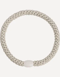 Slim Hair Tie - Ivory Glitter