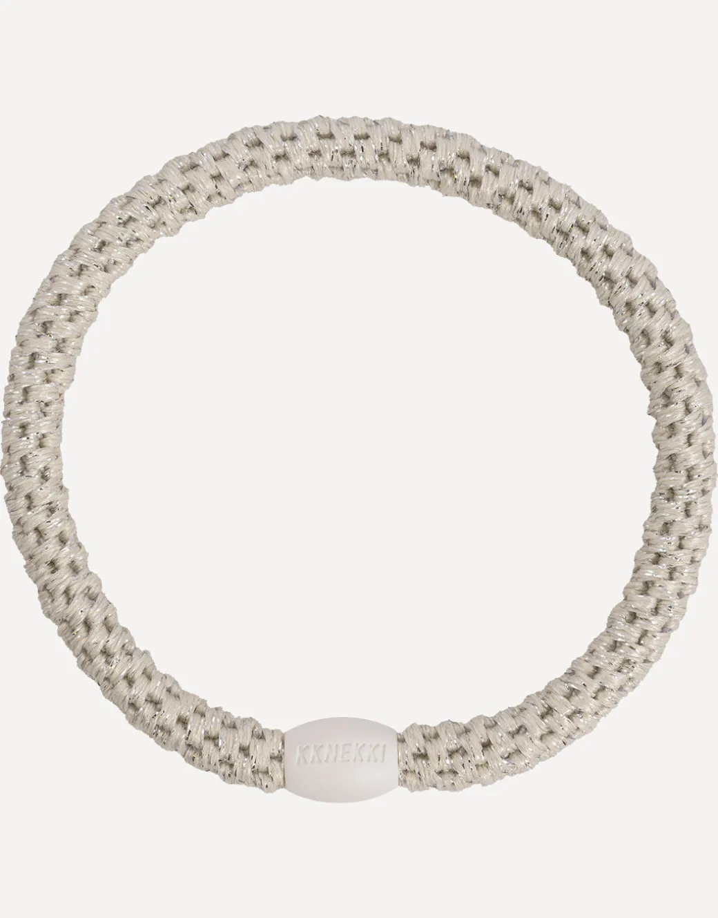 Slim Hair Tie - Ivory Glitter