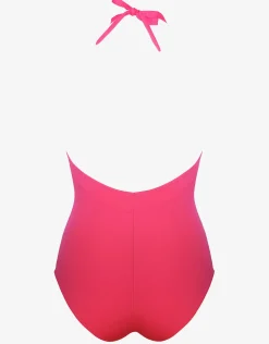 Softline Plunge Halter Swimsuit - Watermelon