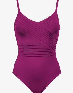 Softline Wrap Swimsuit - Magenta