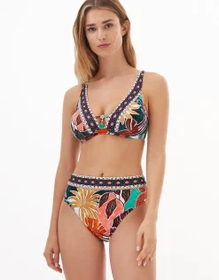 Sorella Plunge Bikini Top - Multi