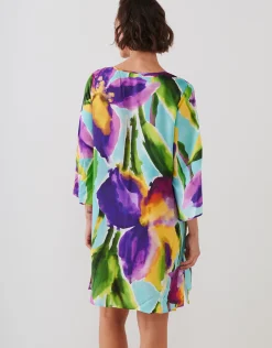 Summer Aquarelle Tunic - Aqua Iris