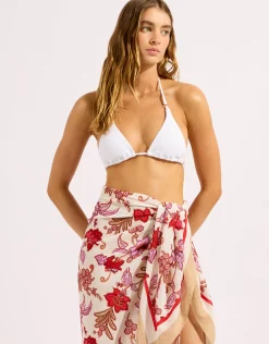 Summer Chintz Sarong - Ecru