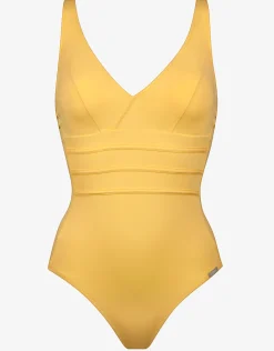 Summer Dive Underwired V Neck Swimsuit - Sun