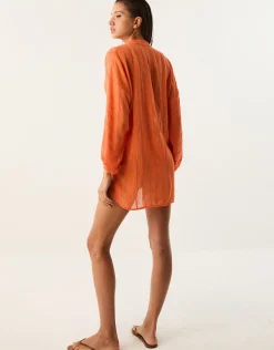 Sundream Yana Long Sleeve Blouse - Orange