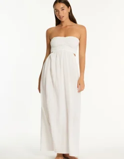 Sunset Bandeau Dress - White