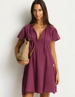 Sunset Short Daydress - Merlot
