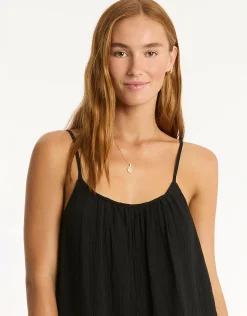 Sunset Short Sundress - Black