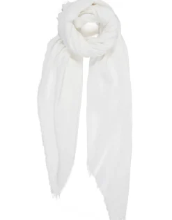 Textured Cotton Beach Wrap - White