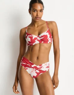 Veridian Balconette Bra Bikini Top - Ruby