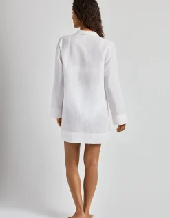 Wide Cuff Tunic Cover Up - White