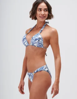 Zuri Halter Bikini Top - Porcelain